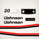 1983 Johnson 20 hp decal set *