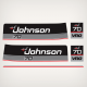 1986 Johnson 70 hp decal set

039633603298580329858J60ELCDS J60TLCDS J70ELCDC J70TLCDC J75ECDC
stickers labels decals sticker