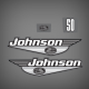 1999 2000 Johnson 50 hp decal set 5000452 
BJ50ELSSA BJ50ESSA BJ50PLSSM, BJ50RLSSM J50ELSSA J50PLSSM ENGINE COVER ELECTRIC START ONLY