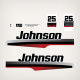 1997-1998 Johnson 25 hp decal set  0438437