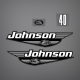 2000 Johnson 40 hp Electric Start Decal Set