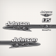 2001 Johnson 135 hp Ocean Pro decal set 0348688 0348690