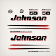 2002-2006 Johnson 50 hp FourStroke EFI decal set White models
