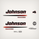 2003-2005 Johnson 4 hp Fourstroke Decal Set 
5033243, 5033244, 5033245, 5033247, 5034204, 5034339, 5033391, 5034349