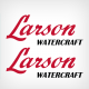 1946 1947 1948 1949 1950 1951 1952 1953 Larson Watercraft decal set