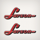 1954 1955 1956 1957 1958 1959 Larson Lettering Decal Set
racing boats ski
speed boat vintage
red stickers replica
silver sticker replacement
boat hull labels
port and starboard side decals