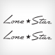 1950's Lone Star Boat Hull Decal Set