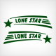 1960's Lone Star Hull Decal Set - FOREST GREEN