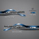 1996-1998 Mariner 175 hp OFFSHORE 2.5 LITRE Decal set Blue 809705A97