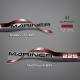 1996-1998 Mariner 225 HP MAGNUM EFI 3.0 LITRE EFI Decal set Red 809709A97