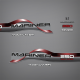 1996-1998 Mariner 250 HP MAGNUM EFI 3.0 LITRE EFI Decal set Red 814277A15