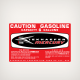 1964 1965 1966 1967 1968 1969 1970 Kiekhaefer Mercury 6 Gallons Gasoline Fuel Tank Decal
Decal Reads:
CAUTION - GASOLINE
CAPACITY 6 GALLONS
KIEKHAEFER -MERCURY
FUEL MIXTURE
THOROUGHLY MIX QUICKSILVER FORMULA 50 TWO-CYCLE OIL WITH GASOLINE IN THE