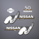 2000 2001 2002 20032004 Nissan decal set 50 hp P.L.U.S.

3E3S87802-1 DECAL SET (50)
3E3S87801-1 DECA; SET (50)
