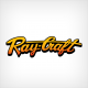 Ray Craft boats decal sticker decals shadow fade orange background