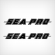 Sea Pro Boat decals Outline with 2 Stripes Decal Set
hull stickers SEAPRO
die cut vinyl 
