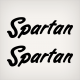 1972 Spartan Trailer Decal Set
sticker set stickers label decals frame
