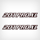 2002 2003 2004 2005 2006 2007 2008 Stratos 201 PRO XL Decal Set decals stickers sticker model numbers flat vinyl boat bass boats