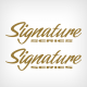 Sun Tracker signature series Decal Set Gold