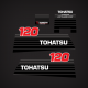 2002 and earlier Tohatsu 120 hp Decal set M120A
NE187-8020M, ND987-8020M, 3C767-5330M