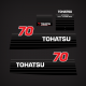 2002 and earlier Tohatsu 70 hp Automixing decal set M60B
NG587-8020M