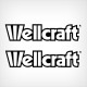 Wellcraft lettering Decal Set