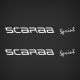 1990 WellCraft Scarab Sprint Decal Set