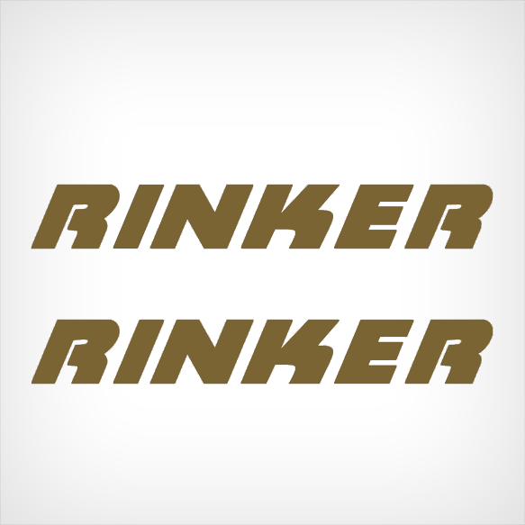 Rinker Logo Decal Set 22" x 3.1" Inches | GarzonStudio.com