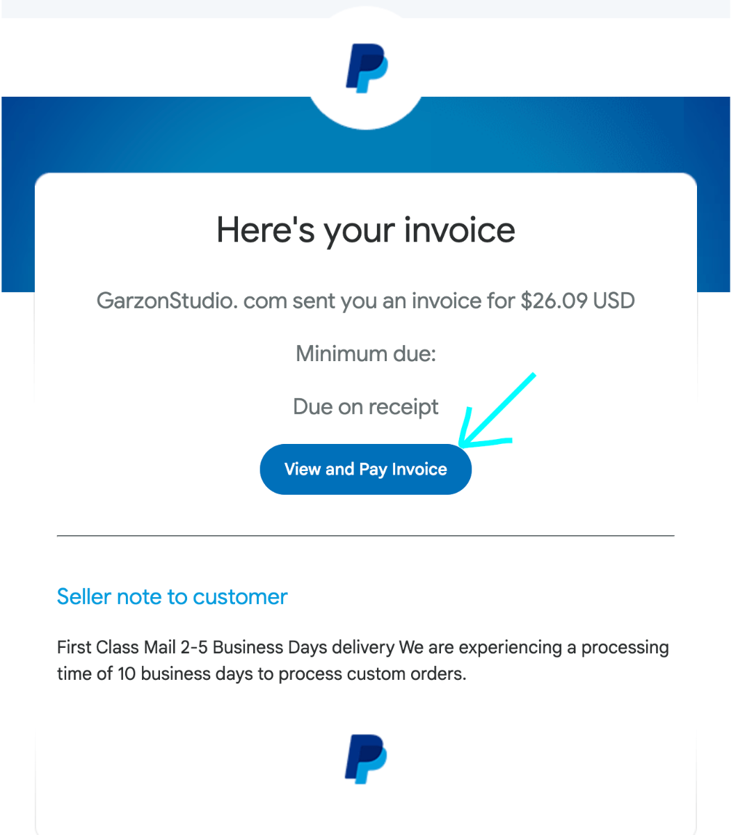 Paypal invoice - Pay Invoice