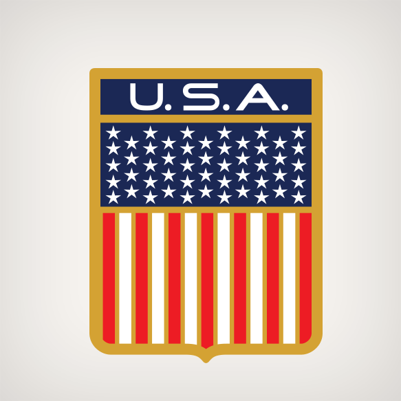 Correct Craft U.S.A Flag Stars and Stripes Decal | GarzonStudio.com
