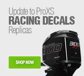 Mercury Racing Pro XS decals